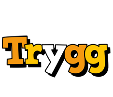 Trygg cartoon logo