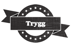 Trygg grunge logo