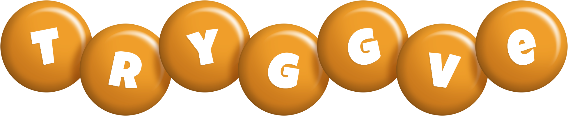 Tryggve candy-orange logo