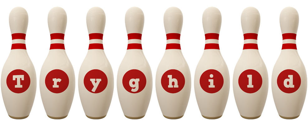 Tryghild bowling-pin logo