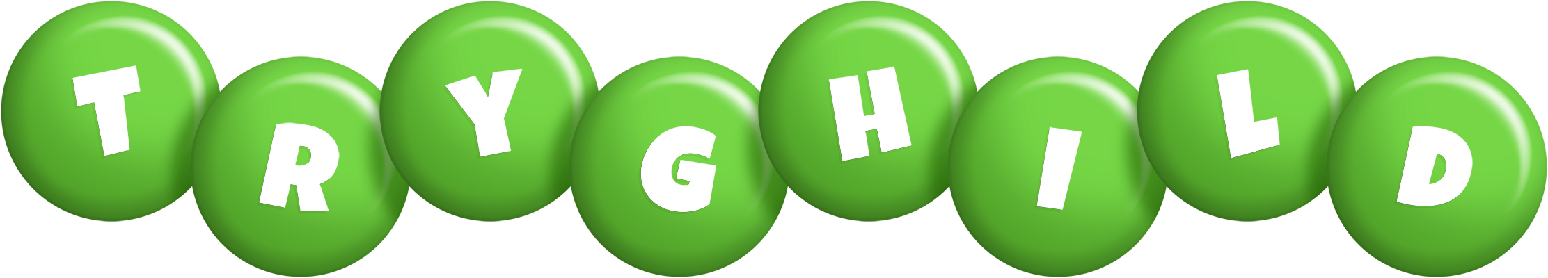 Tryghild candy-green logo