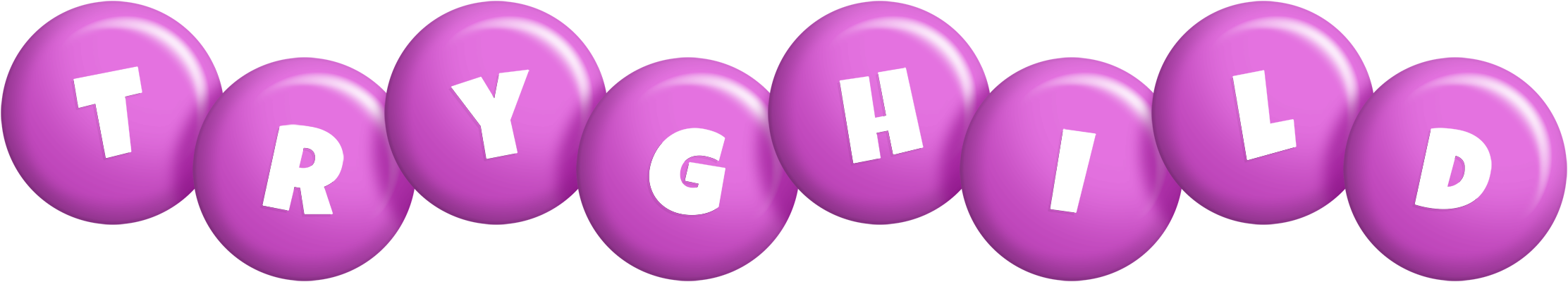 Tryghild candy-purple logo