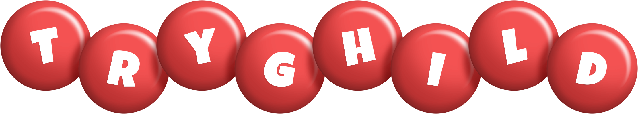 Tryghild candy-red logo