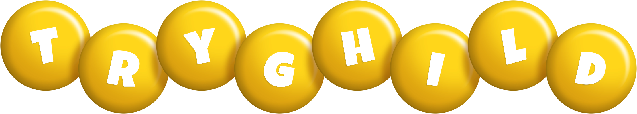 Tryghild candy-yellow logo