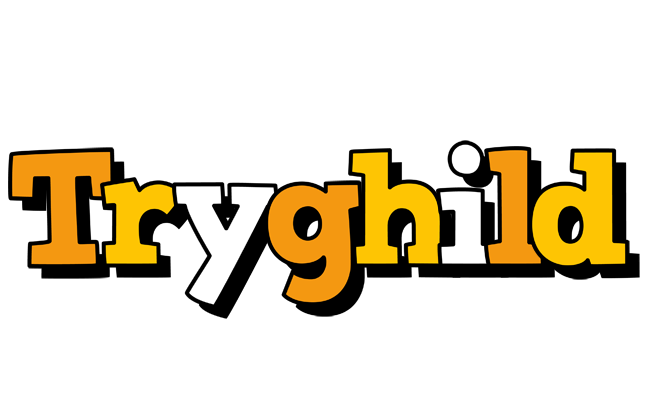 Tryghild cartoon logo