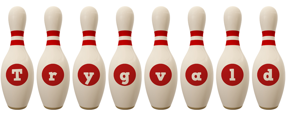 Trygvald bowling-pin logo