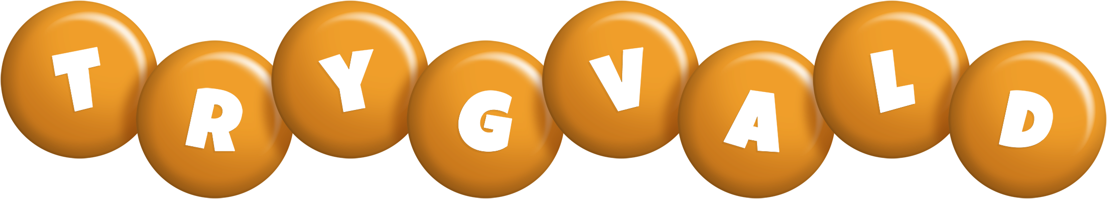 Trygvald candy-orange logo