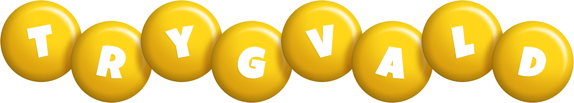 Trygvald candy-yellow logo