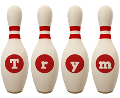 Trym bowling-pin logo