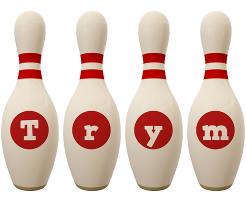 Trym bowling-pin logo