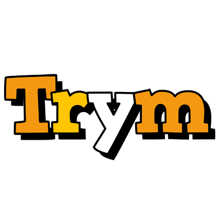 Trym cartoon logo