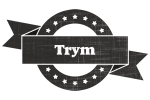 Trym grunge logo