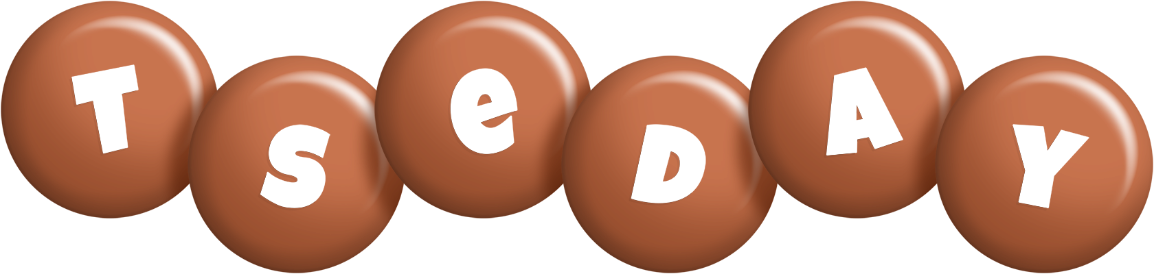 Tseday candy-brown logo