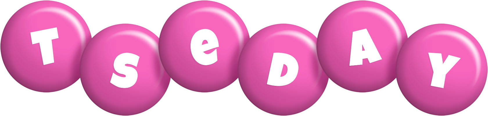 Tseday candy-pink logo