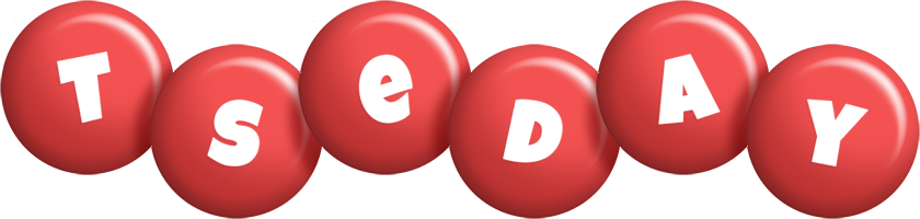 Tseday candy-red logo