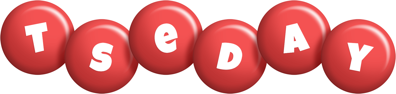 Tseday candy-red logo