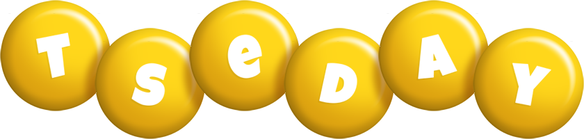 Tseday candy-yellow logo