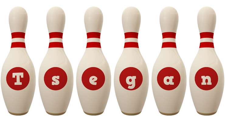 Tsegan bowling-pin logo