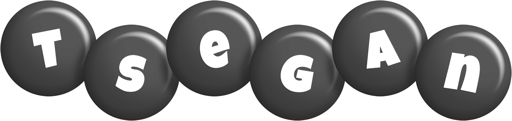 Tsegan candy-black logo