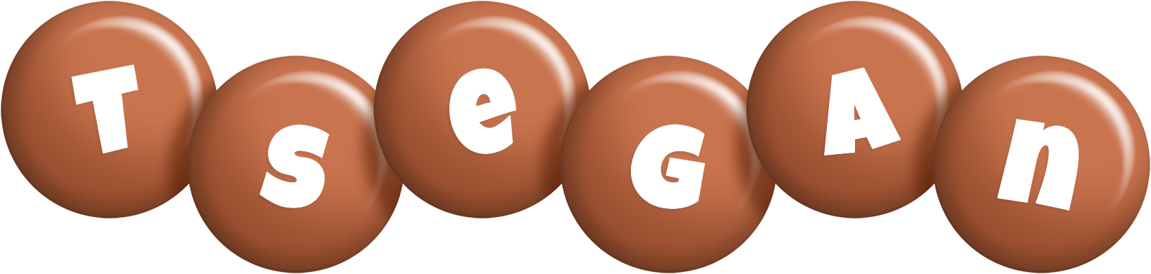 Tsegan candy-brown logo