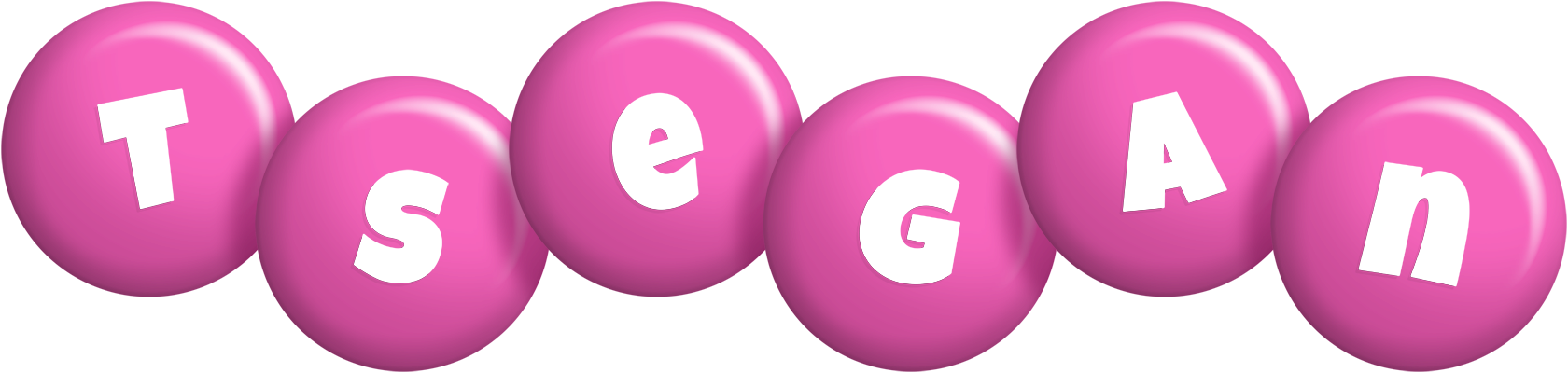 Tsegan candy-pink logo