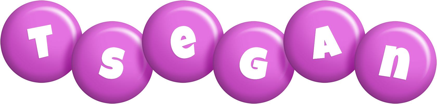 Tsegan candy-purple logo