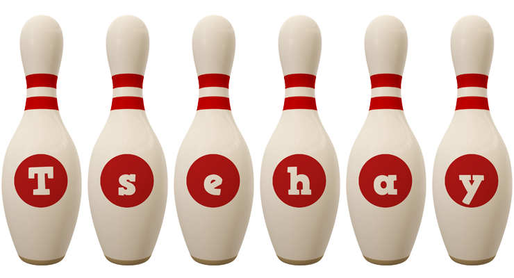 Tsehay bowling-pin logo