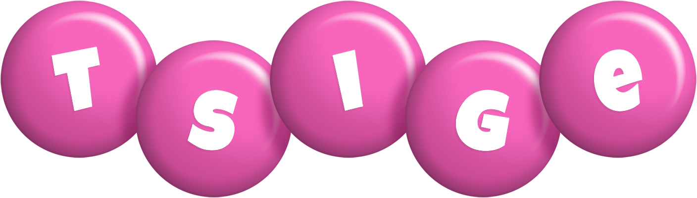 Tsige candy-pink logo