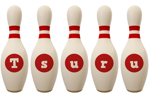 Tsuru bowling-pin logo