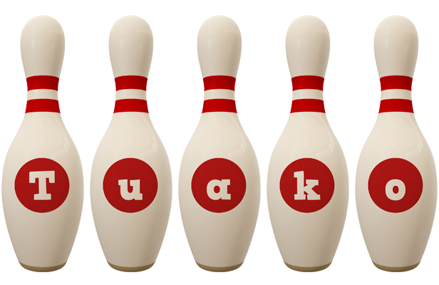 Tuako bowling-pin logo