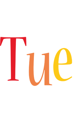 Tue birthday logo