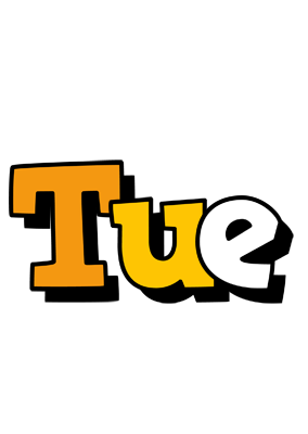 Tue cartoon logo