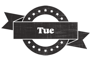 Tue grunge logo