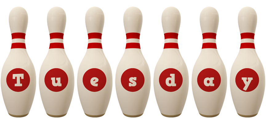 Tuesday bowling-pin logo