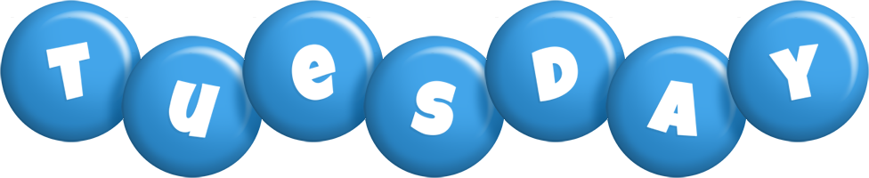 Tuesday candy-blue logo