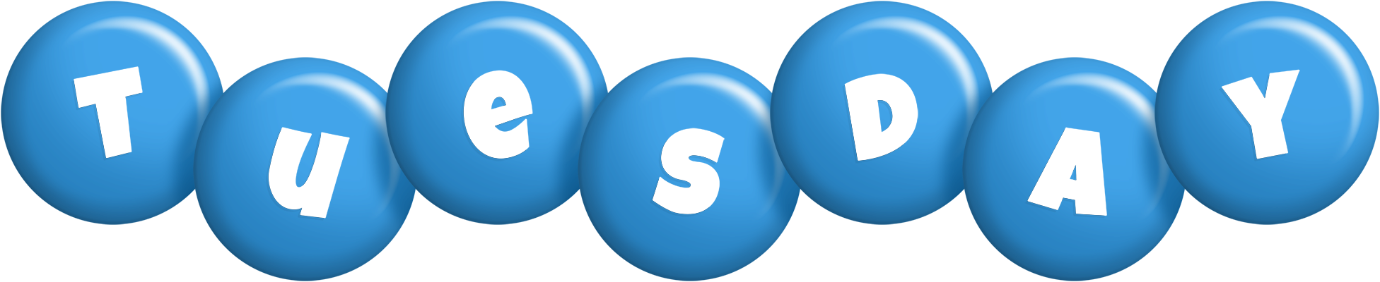 Tuesday candy-blue logo