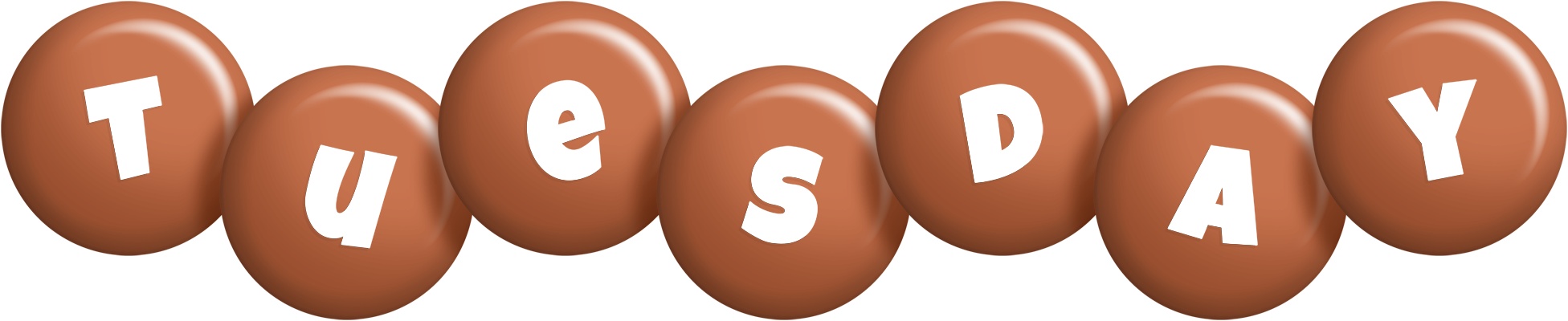 Tuesday candy-brown logo