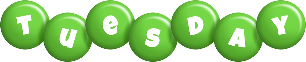 Tuesday candy-green logo
