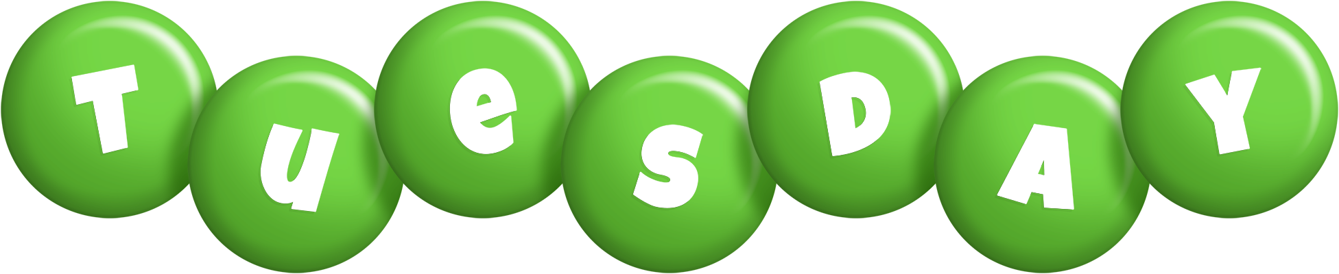 Tuesday candy-green logo