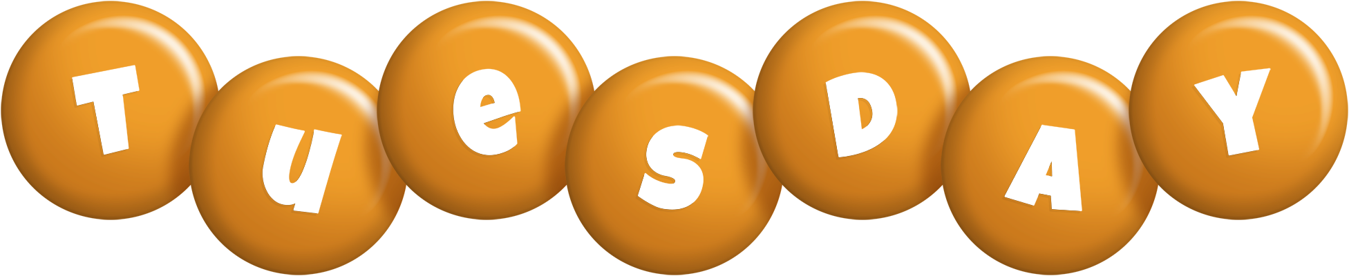 Tuesday candy-orange logo
