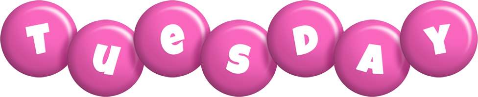 Tuesday candy-pink logo