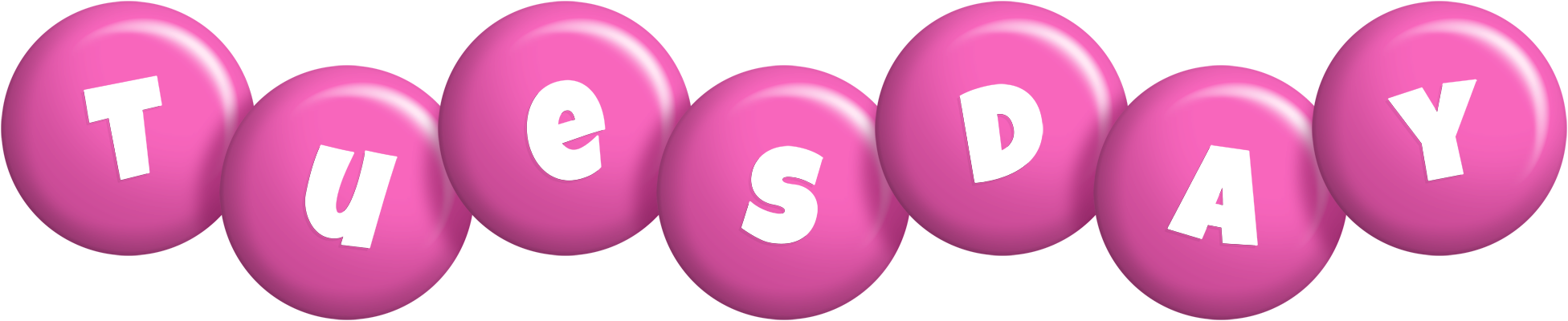 Tuesday candy-pink logo