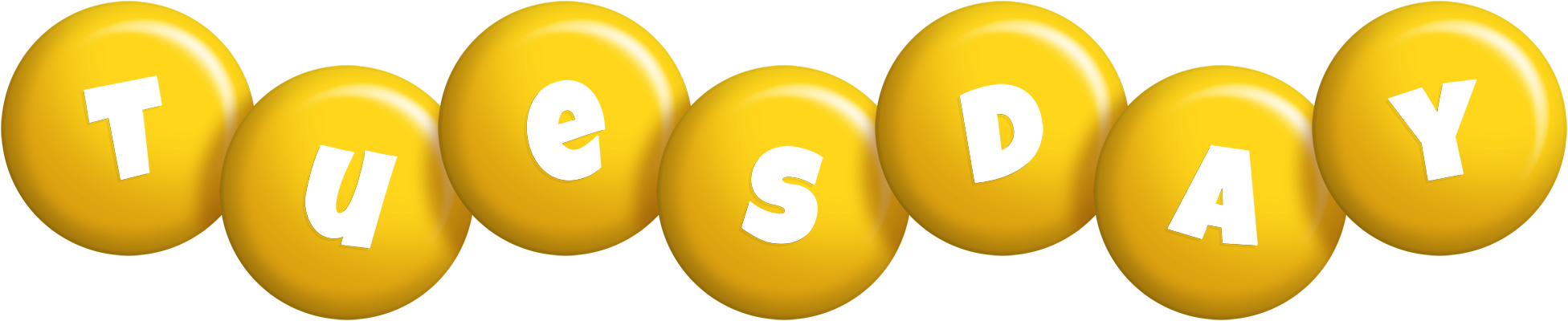 Tuesday candy-yellow logo