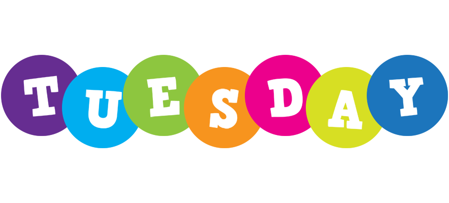 Tuesday happy logo