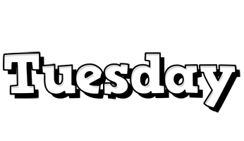 Tuesday snowing logo