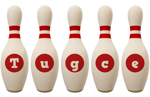 Tugce bowling-pin logo