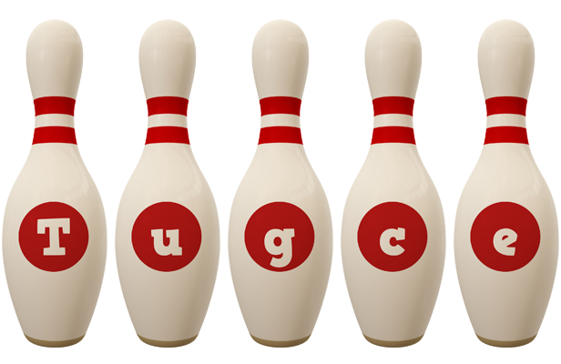 Tugce bowling-pin logo
