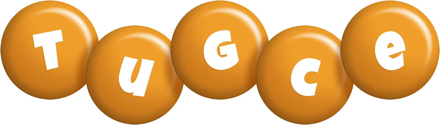 Tugce candy-orange logo