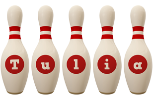 Tulia bowling-pin logo