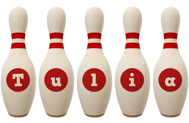 Tulia bowling-pin logo